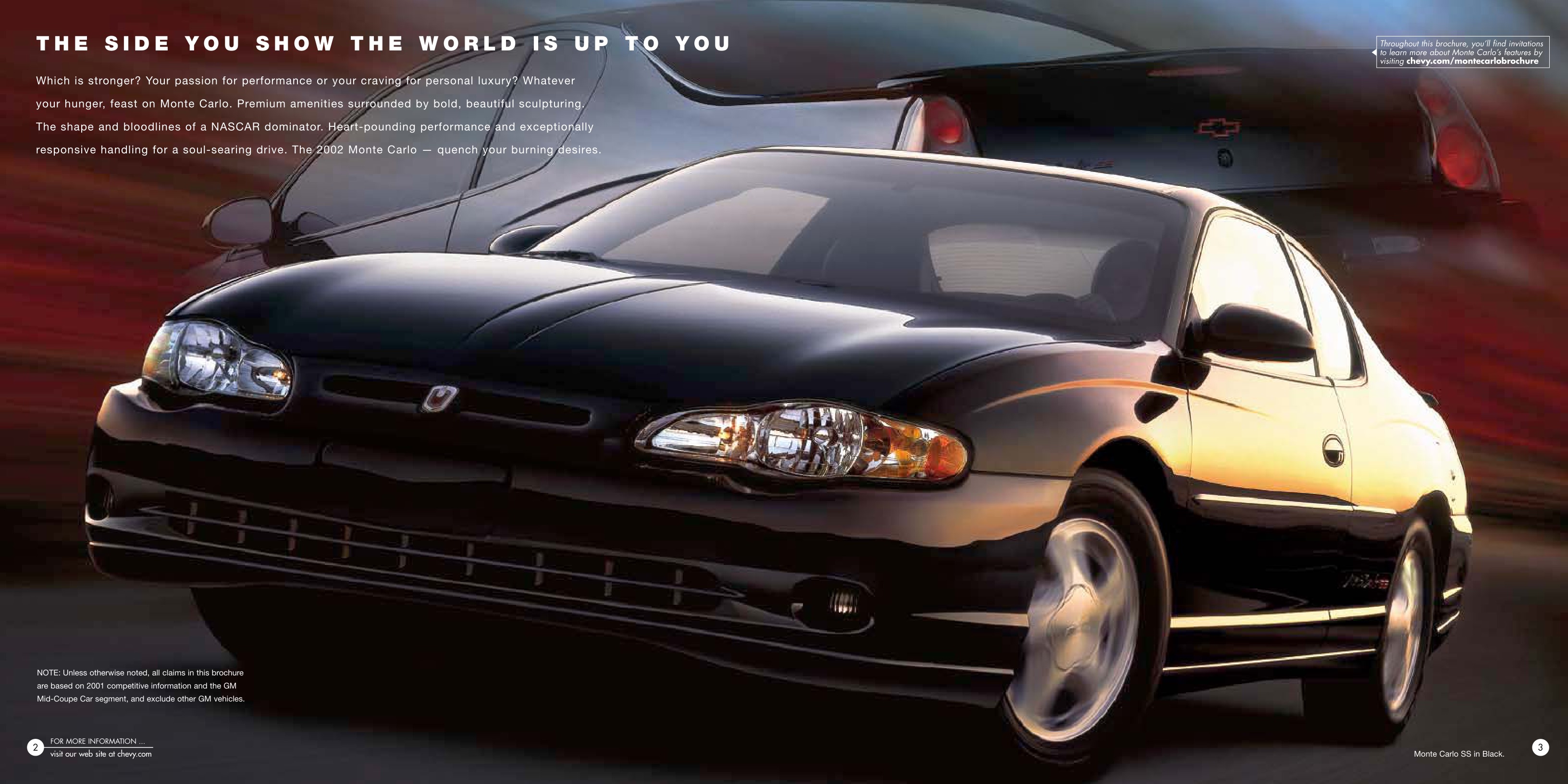 2002 Chevrolet Monte Carlo Brochure Page 3